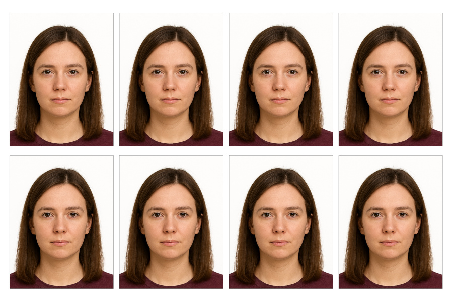 UK Passport Photo Sample